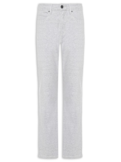 Calça Masculina 5 Pockets Moletom - Cinza
