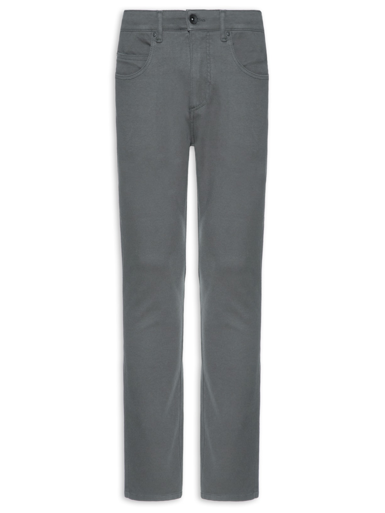 Calça Masculina 5 Pockets Moletom Cinza Reserva