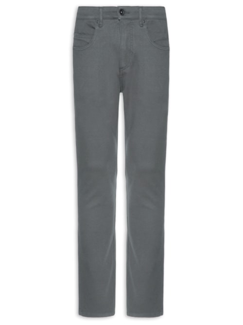Calça Masculina 5 Pockets Moletom - Cinza