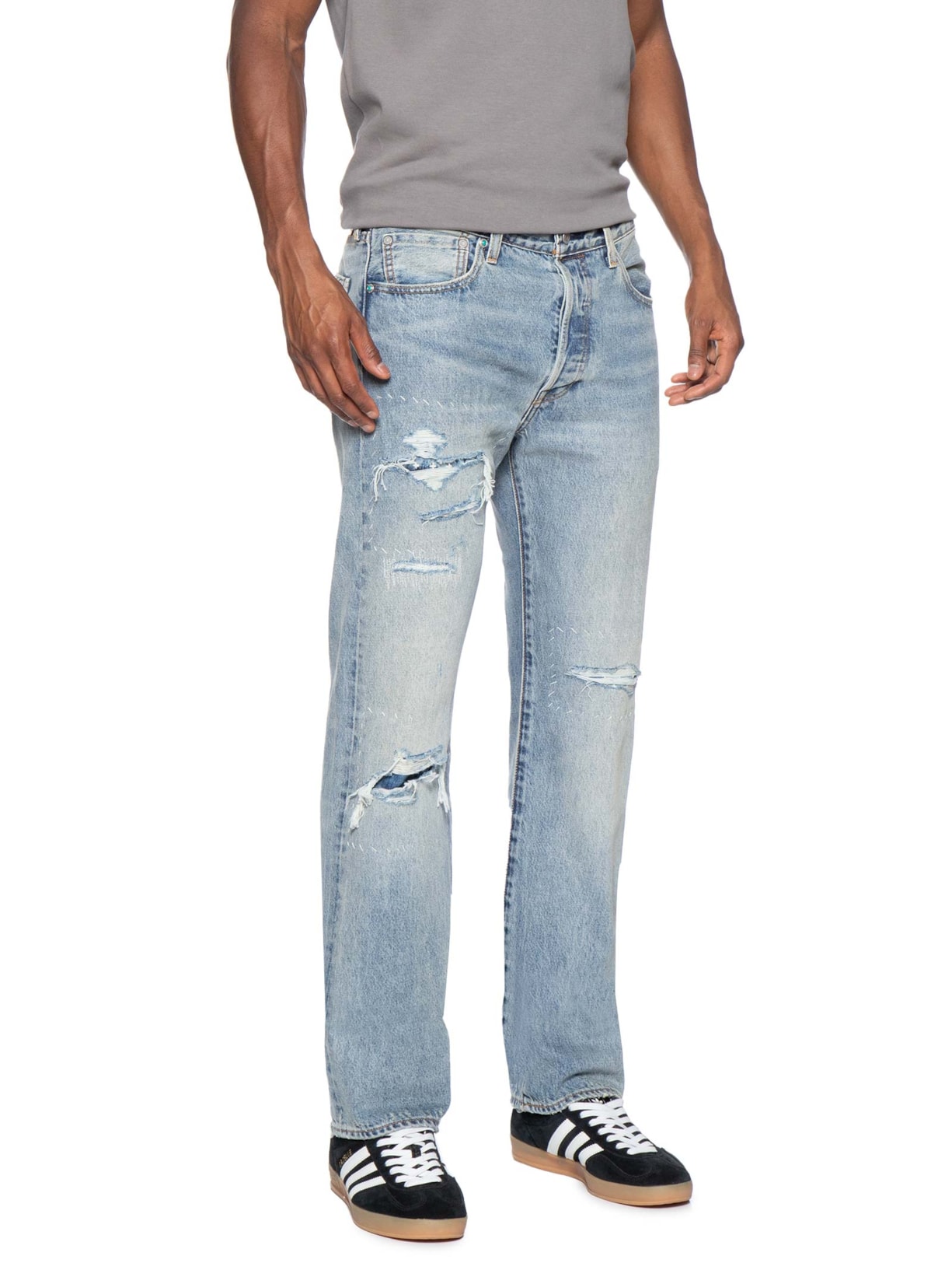 Calça Masculina 501 Original Fit Selvdge Azul Levi's