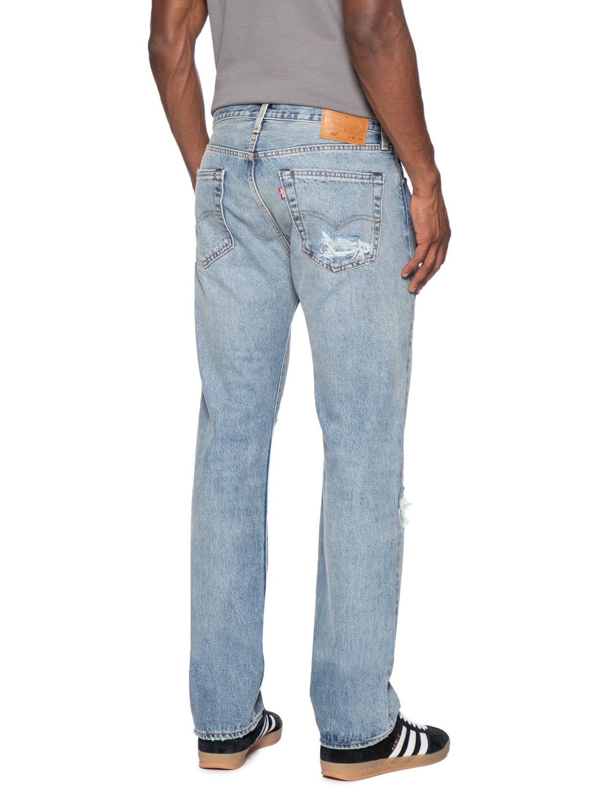 Calça Masculina 501 Original Fit Selvdge Azul Levi's