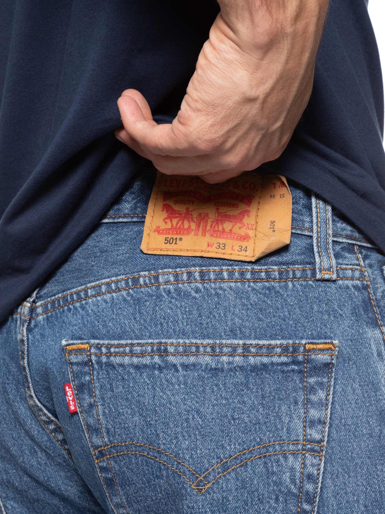 Calça Masculina 501® Original Fit Azul Levi's