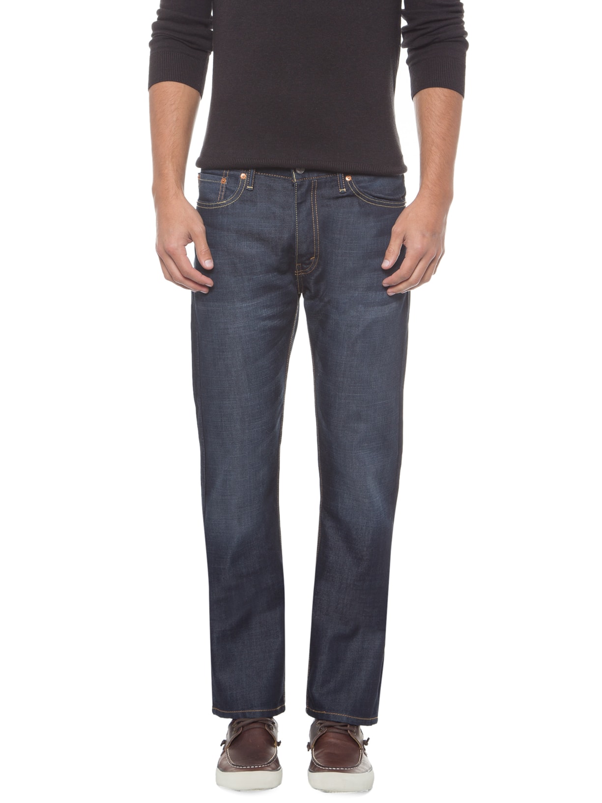Calça Masculina 513 Slim Straight Fit Preto Levi's