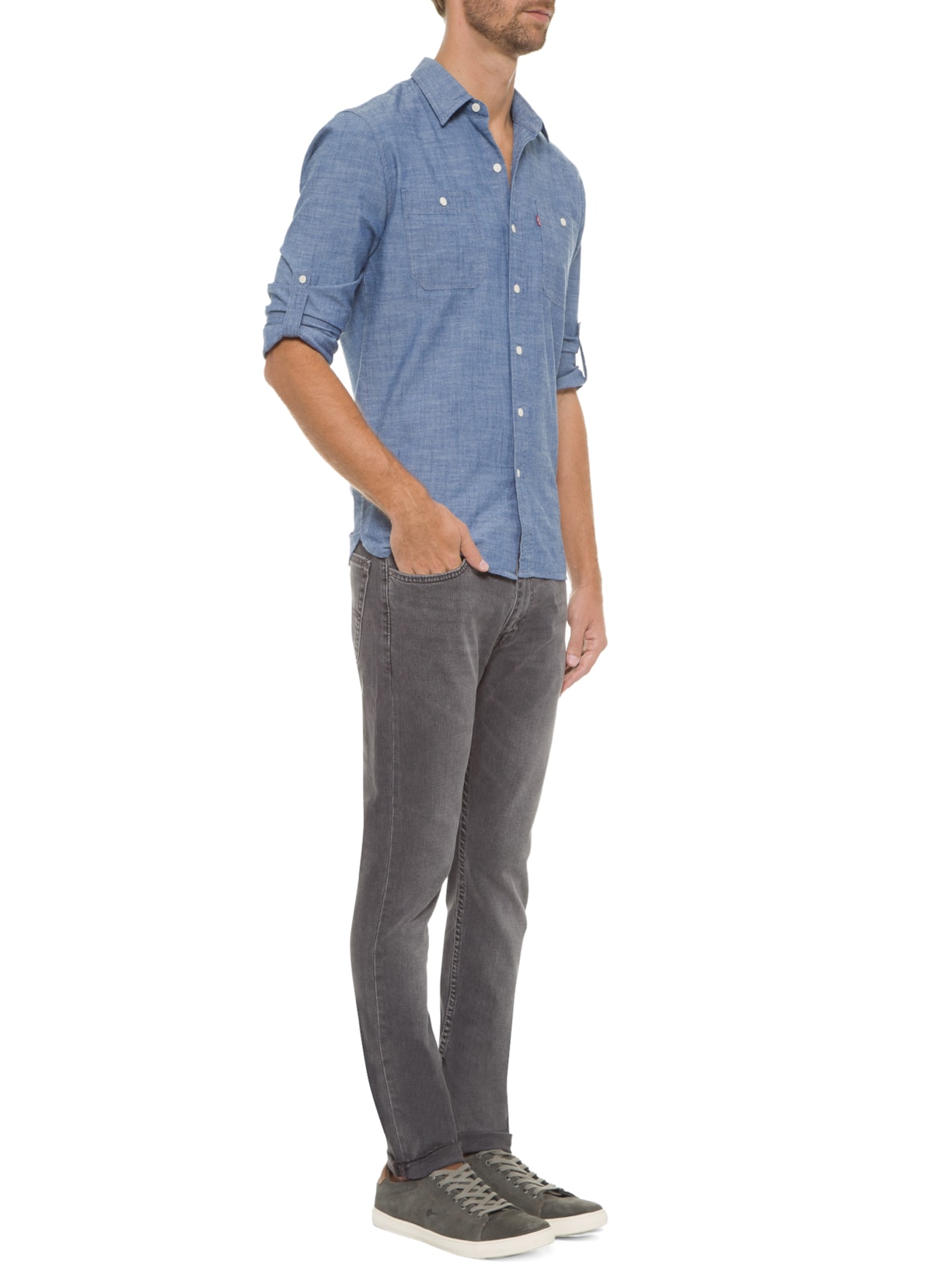 Calça Masculina 519 Stretch Cinza Levi's