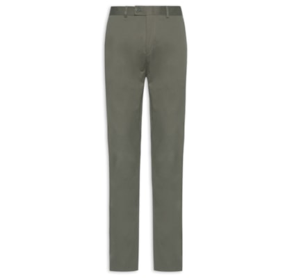 Calça Masculina Alfaiataria Algodão - Cinza
