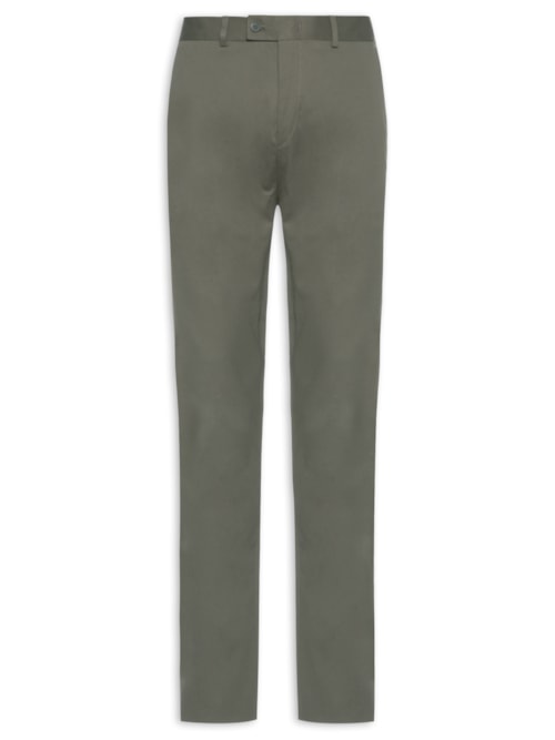 Calça Masculina Alfaiataria Algodão - Cinza