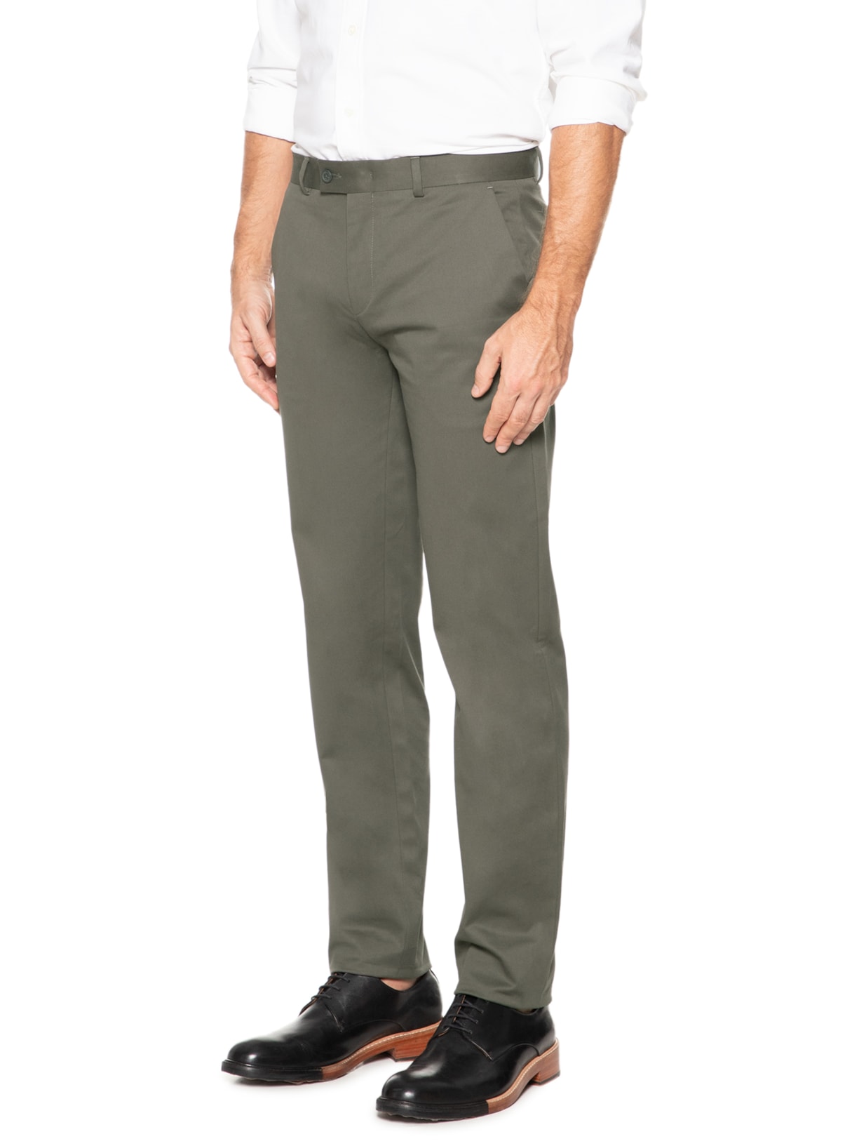 Calça Masculina Alfaiataria Algodão Cinza Paramount Alfaiataria