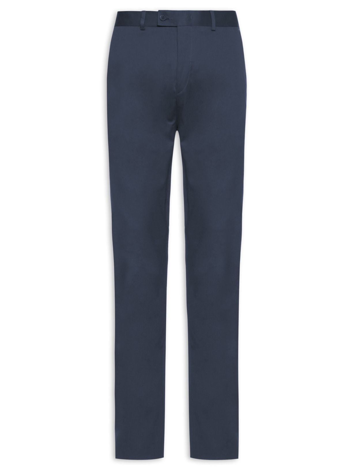 Calça Masculina Alfaiataria Algodão Elastano - Azul