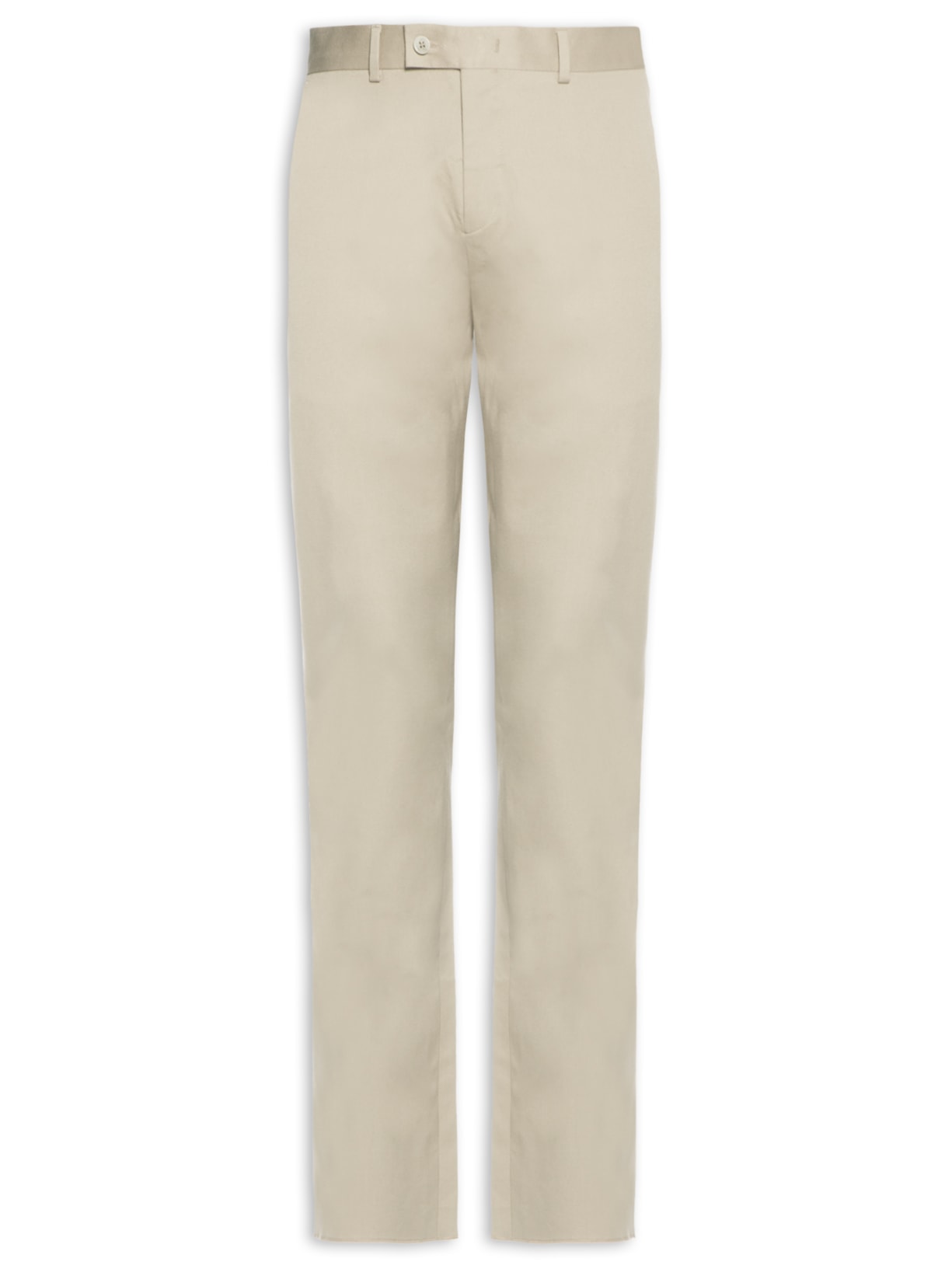 Calça Masculina Alfaiataria Algodão Elastano - Bege