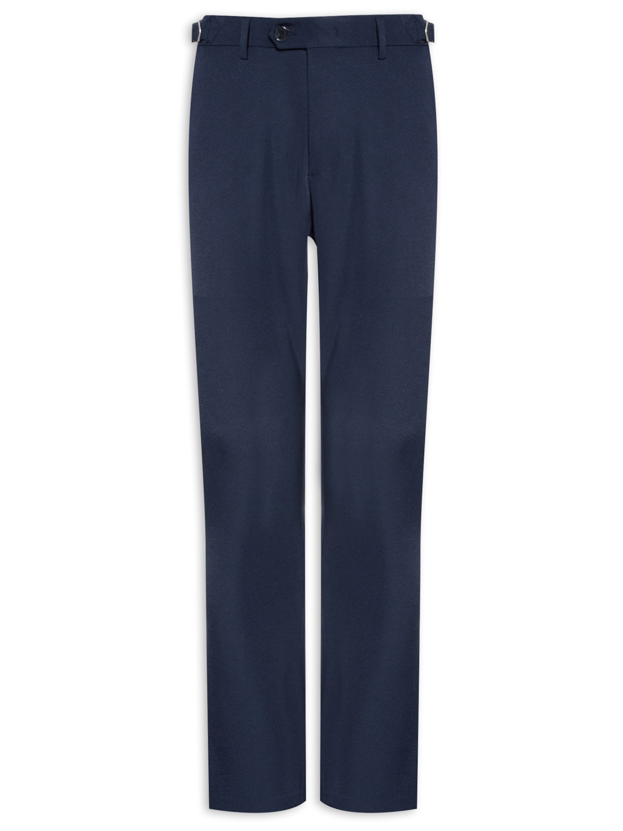 Calça Masculina Alfaiataria Com Fivela Reta - Azul