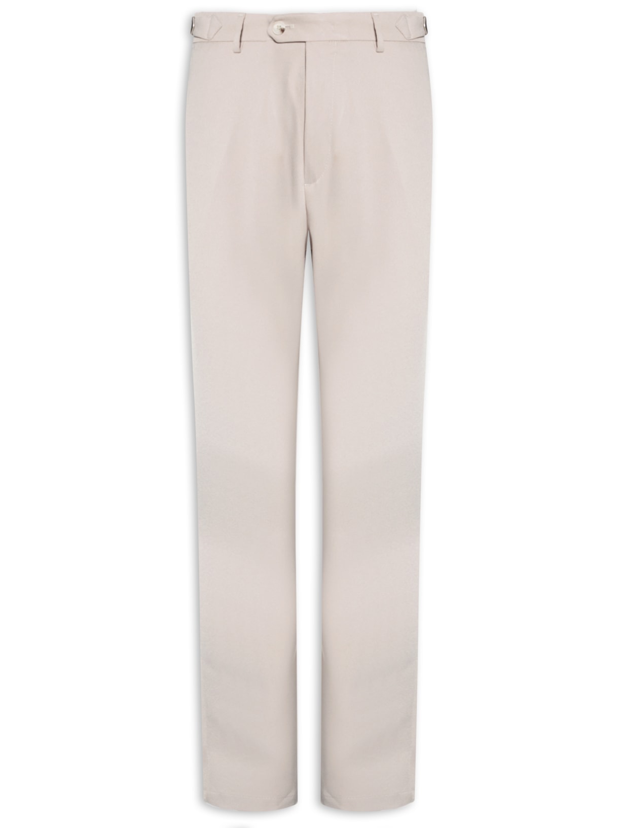 Calça Masculina Alfaiataria Com Fivela Reta - Bege