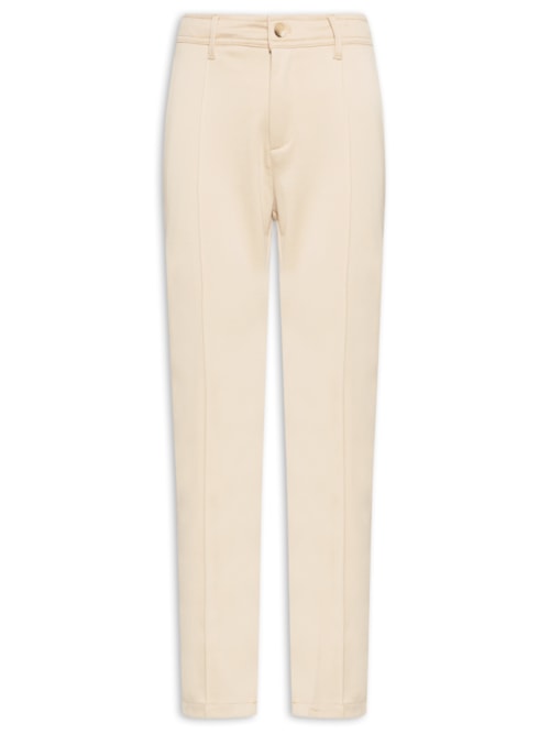 Calça Masculina Alfaiataria Comfy Slim - Bege