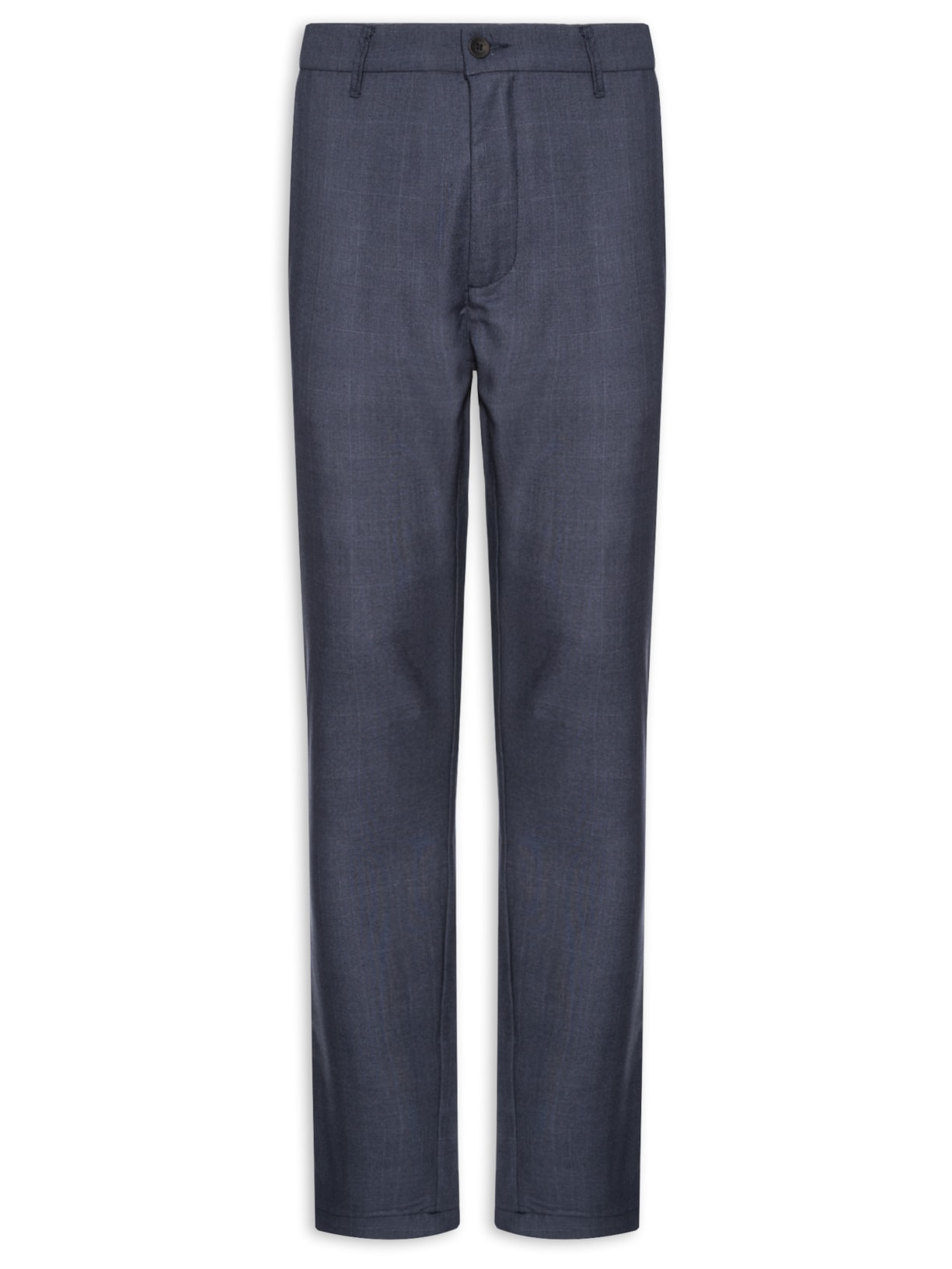 Calça Masculina Alfaiataria Elastic Quadros - Azul