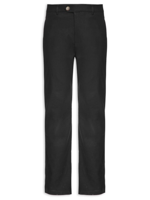 Calça Masculina Alfaiataria Linho - Preto