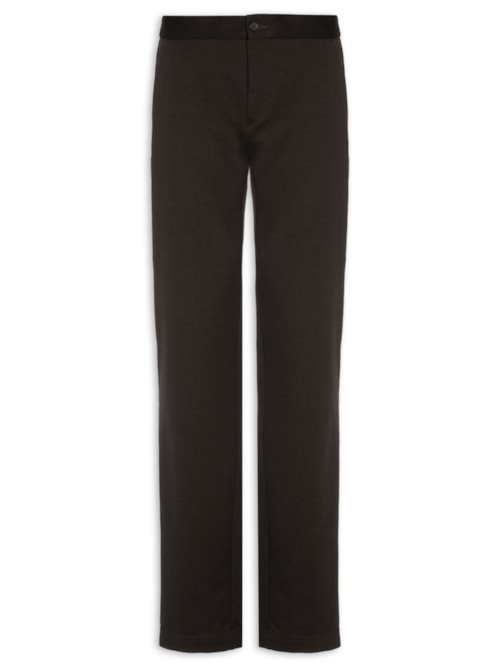 Calça Masculina Alfaiataria Malha Italiana 1/2 - Marrom