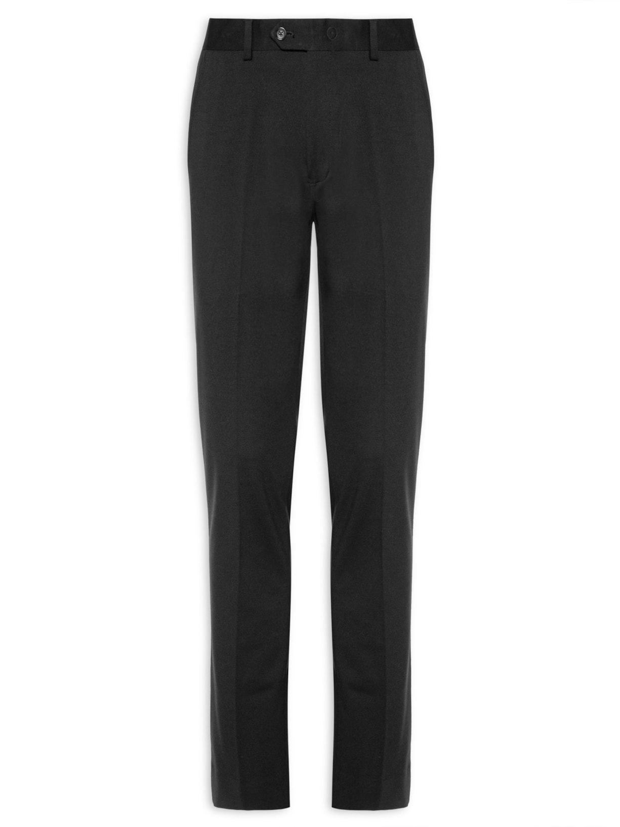 Calça Masculina Alfaiataria Malha Supler Slim - Preto