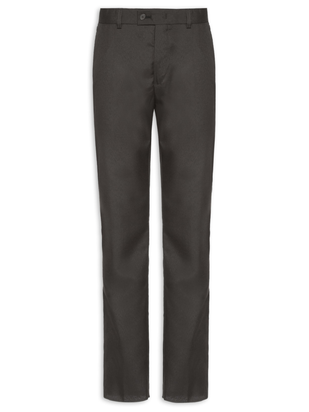 Calça Masculina Alfaiataria Maquinetada Galles Slim - Marrom