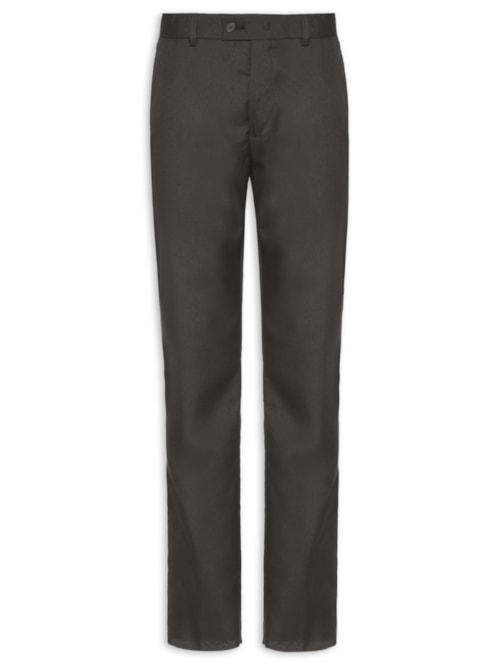 Calça Masculina Alfaiataria Maquinetada Galles Slim - Marrom