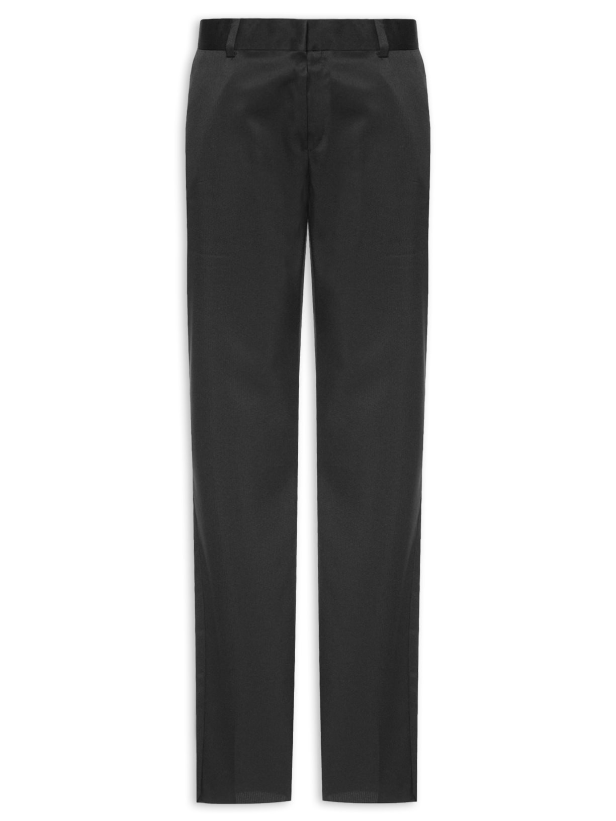 Calça Masculina Alfaiataria Maquinetada Galles Slim - Preto