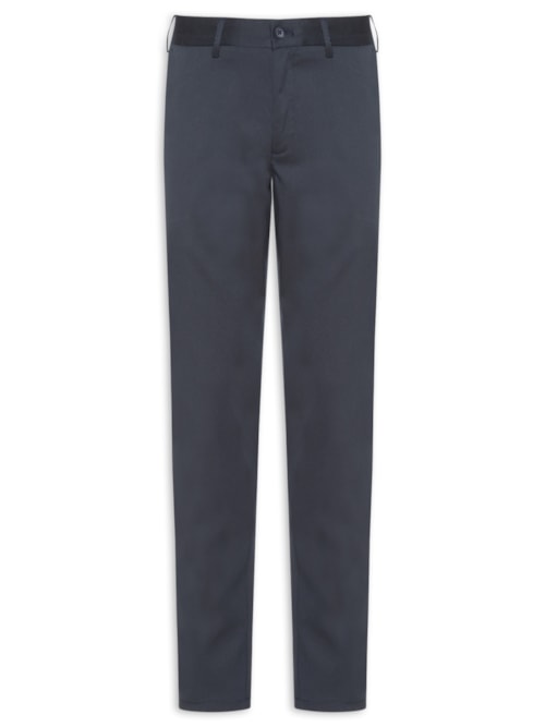 Calça Masculina Alfaiataria Moderna Reta – Azul