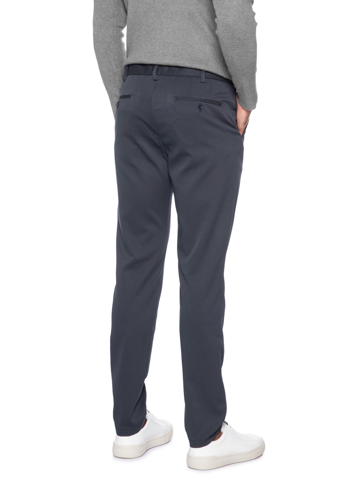 Calça Masculina Alfaiataria Moderna Reta – Azul '2 Essential