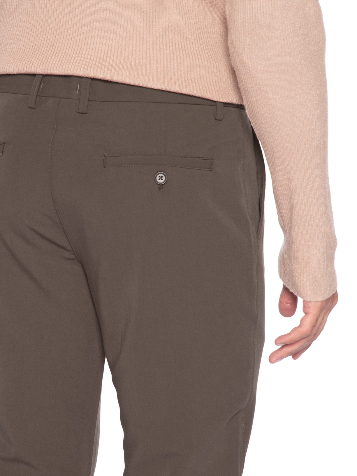 Calça Masculina Alfaiataria Moderna Reta – Marrom '2 Essential