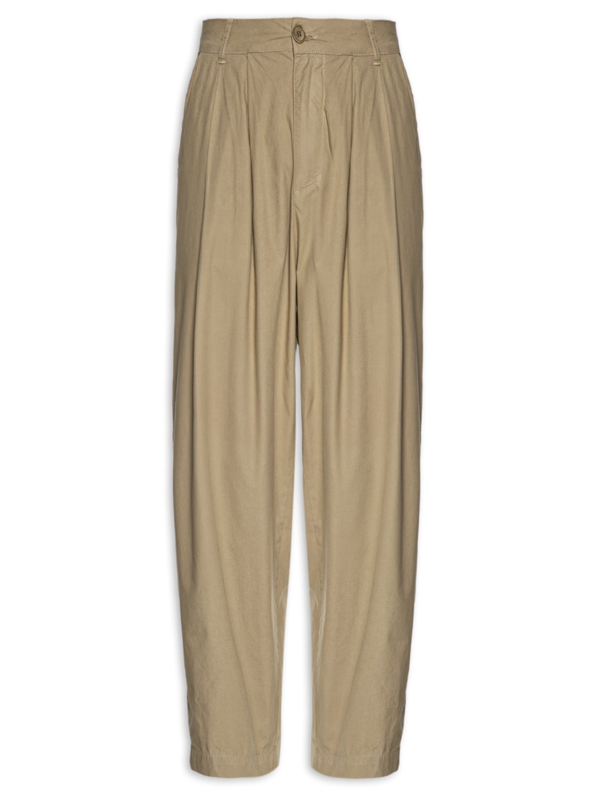 Calça Masculina Alfaiataria Over Cotton - Marrom