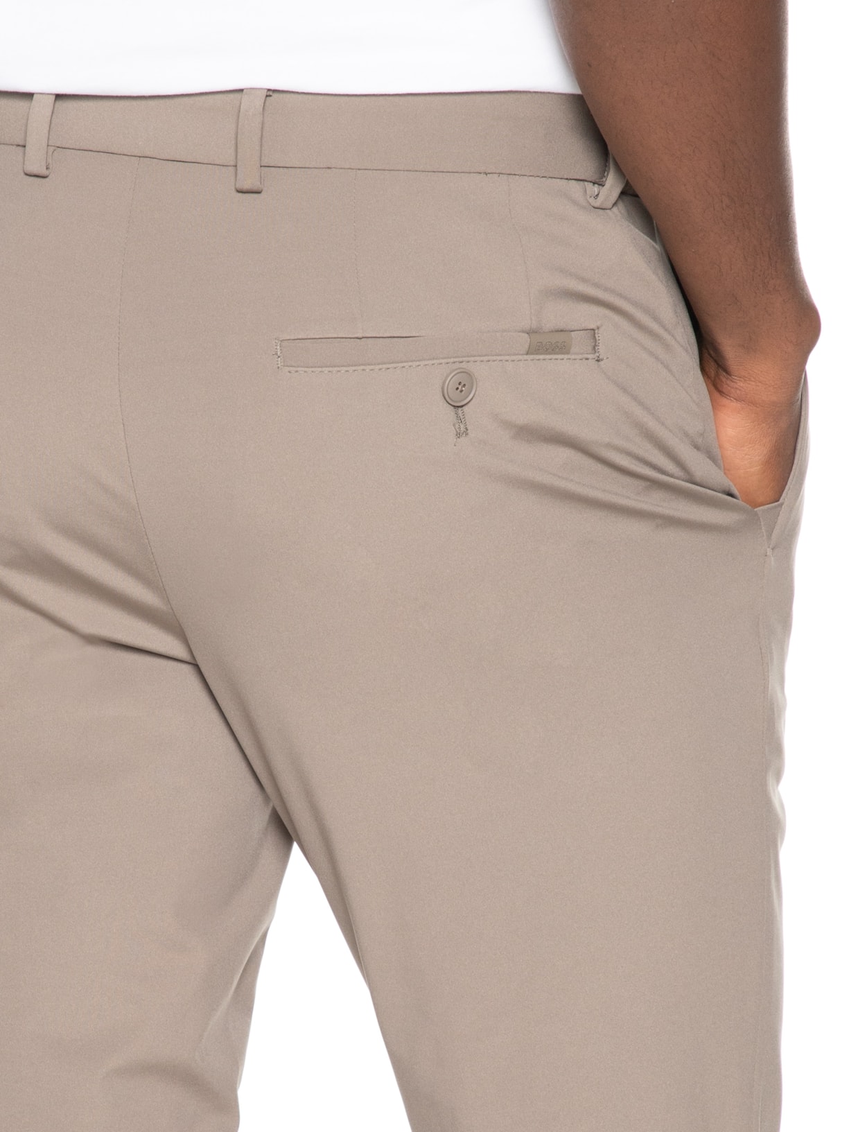 Calça Masculina Alfaiataria P Genius Bege Boss