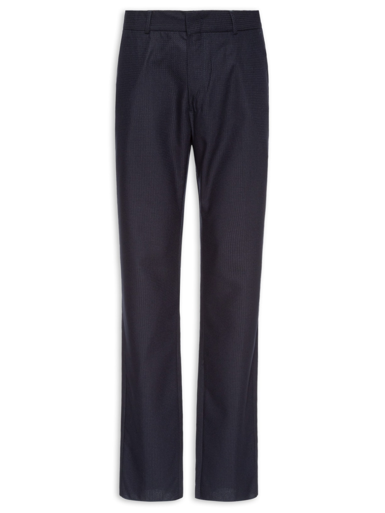 Calça Masculina Alfaiataria Padronagem Slim - Azul