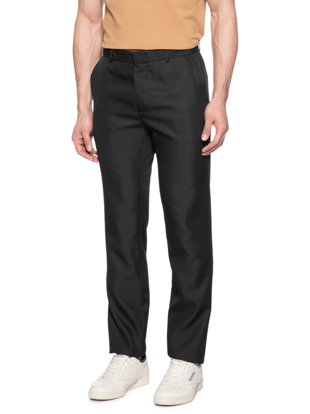 Calça Masculina Alfaiataria Relevo Preto '2 Essential