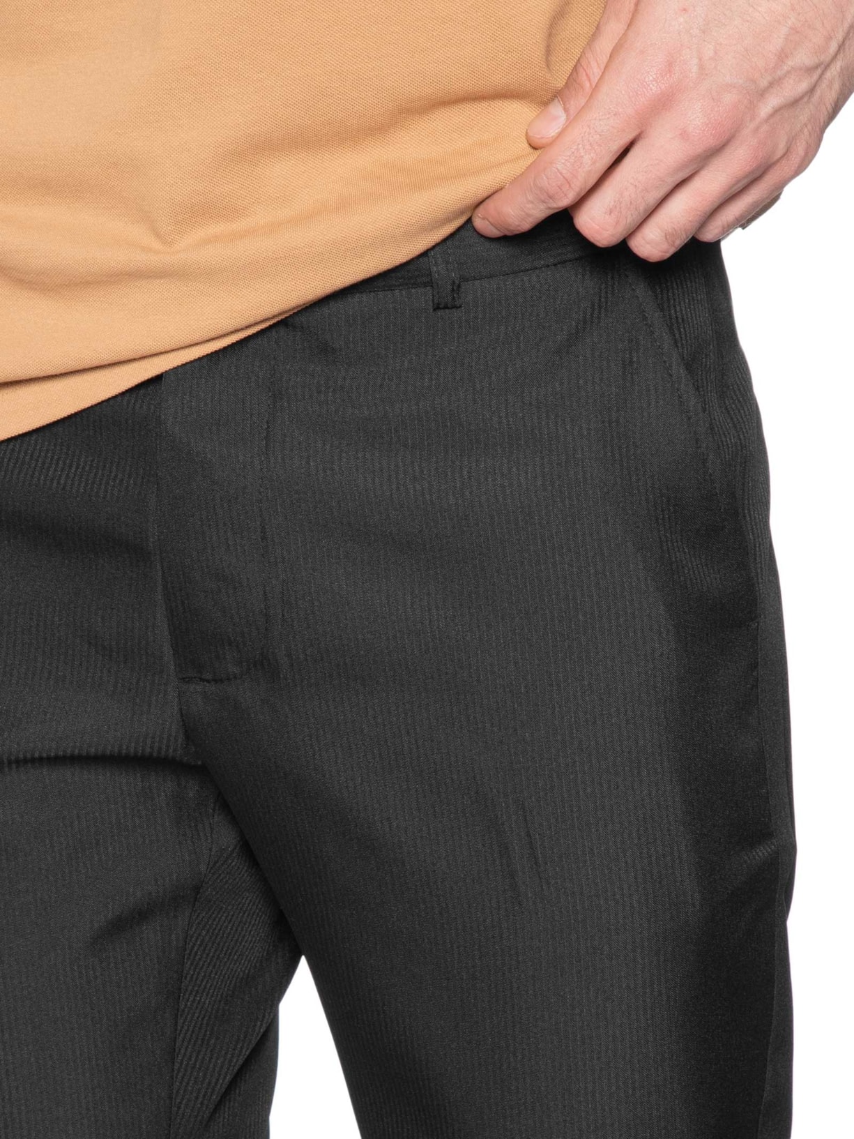 Calça Masculina Alfaiataria Relevo Preto '2 Essential
