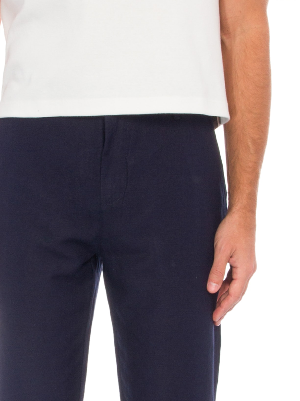 Calça Masculina Alfaiataria Reta Fluid Linen Azul Osklen