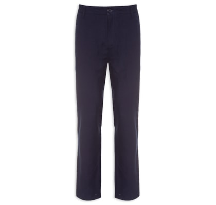 Calça Masculina Alfaiataria Reta Fluid Linen - Azul