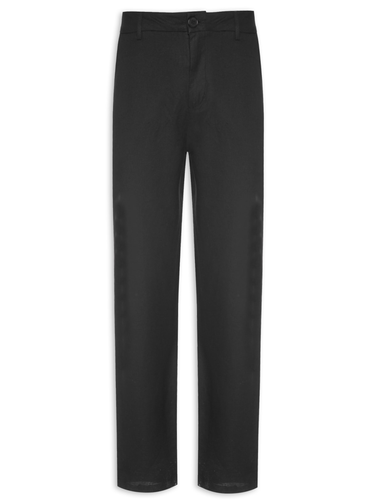 Calça Masculina Alfaiataria Reta Fluid Linen Preto Osklen