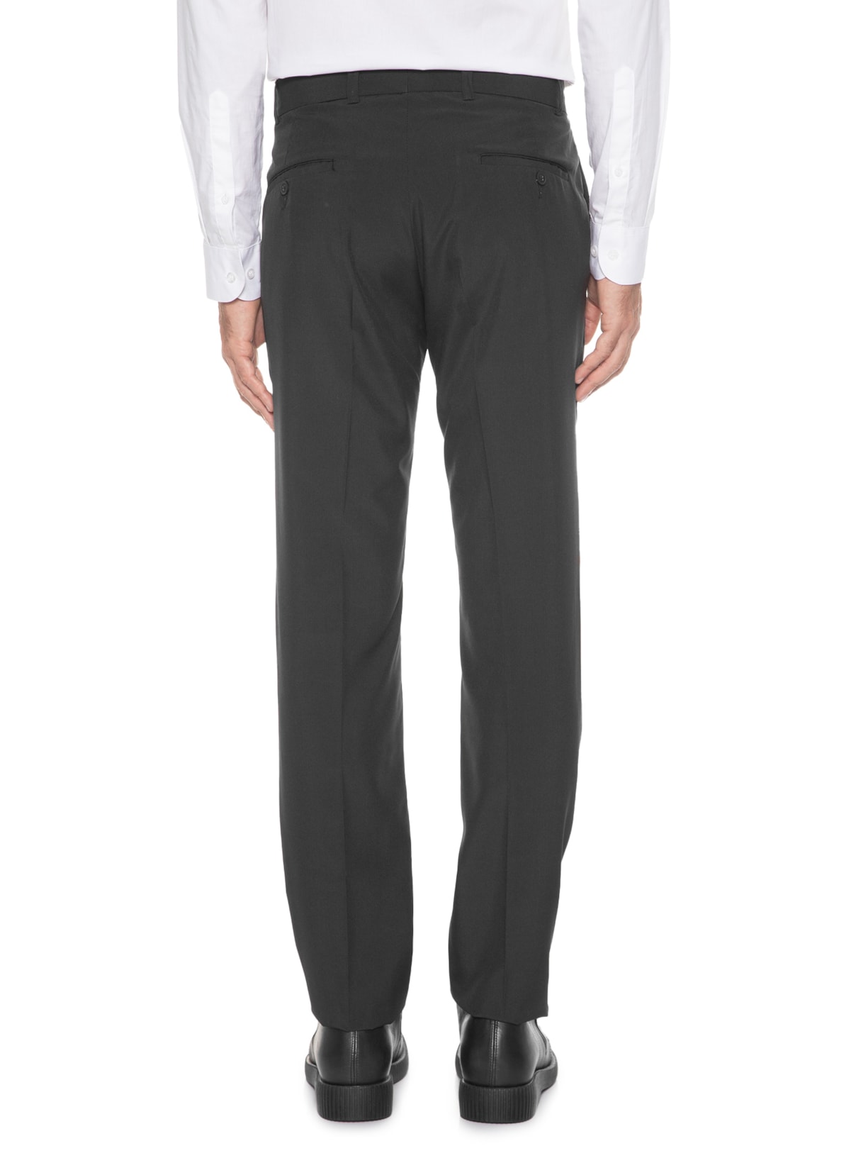 Calça Masculina Alfaiataria Risca Preto '2 Essential