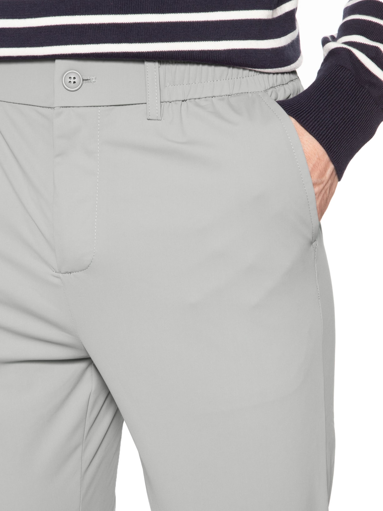 Calça Masculina Alfaiataria Tech Cinza '2 Essential