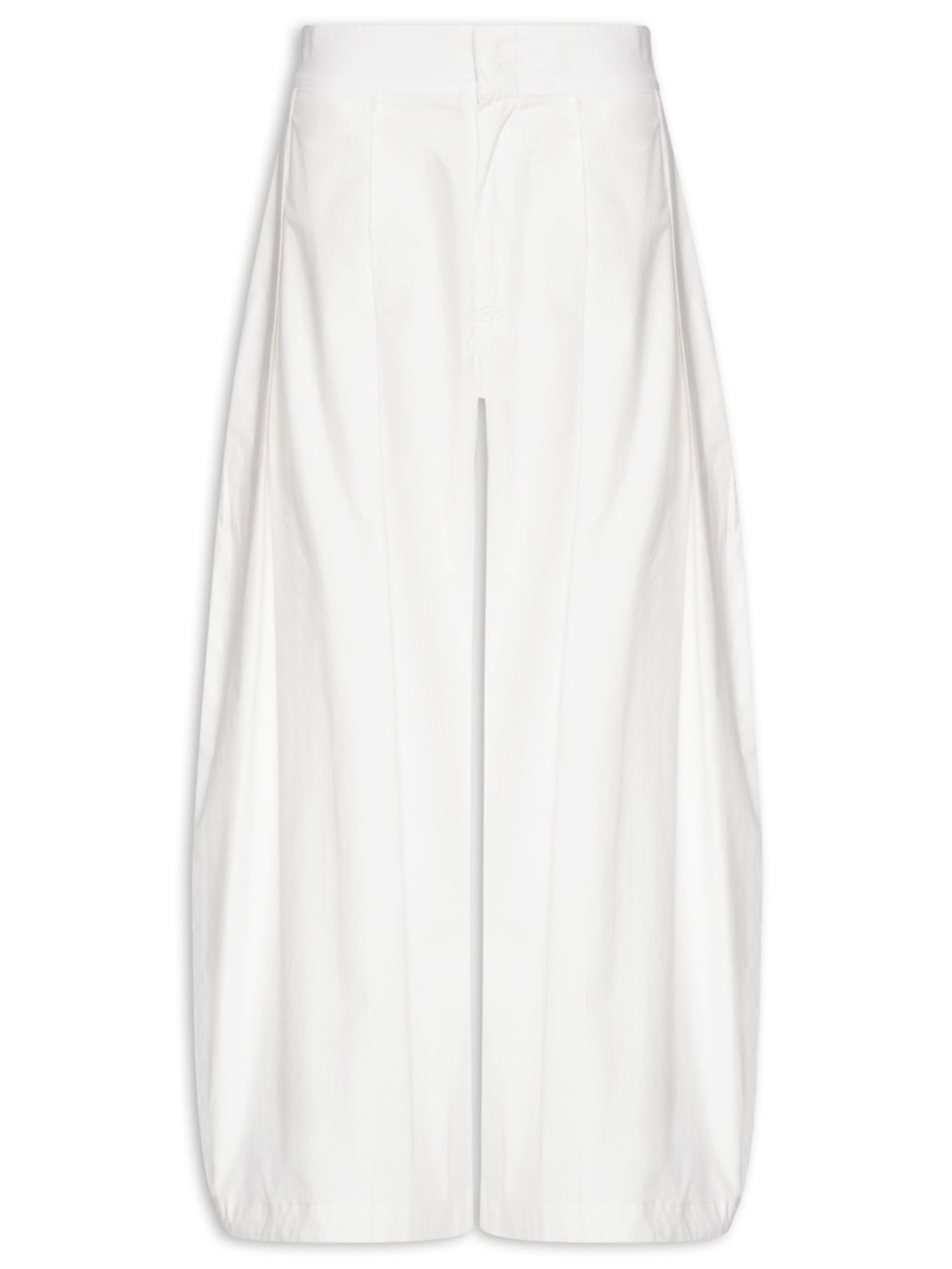 Calça Masculina Algodão Max Pregas Branco Handred