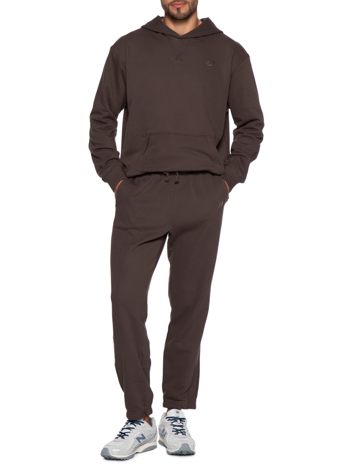 Calça Masculina Athletics Small Logo Marrom New Balance