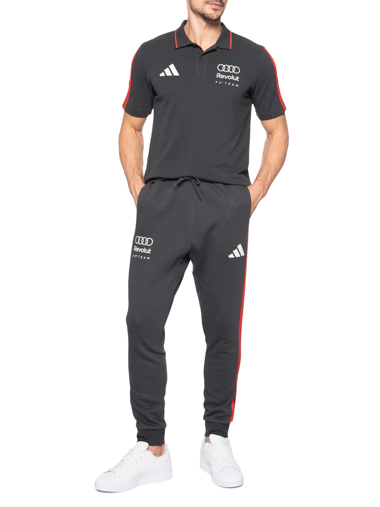 Calça Masculina AU DNA PNT Preto Adidas + Audi