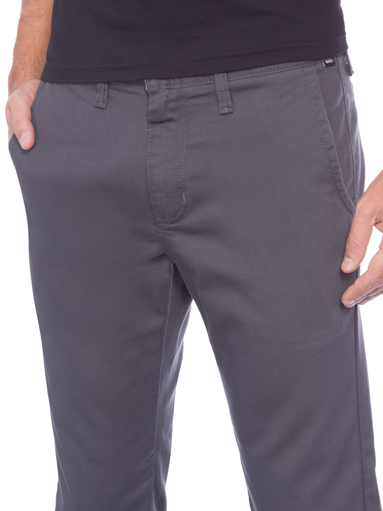 Calça Masculina Authentic Chino Stretch Asphalt Cinza Vans