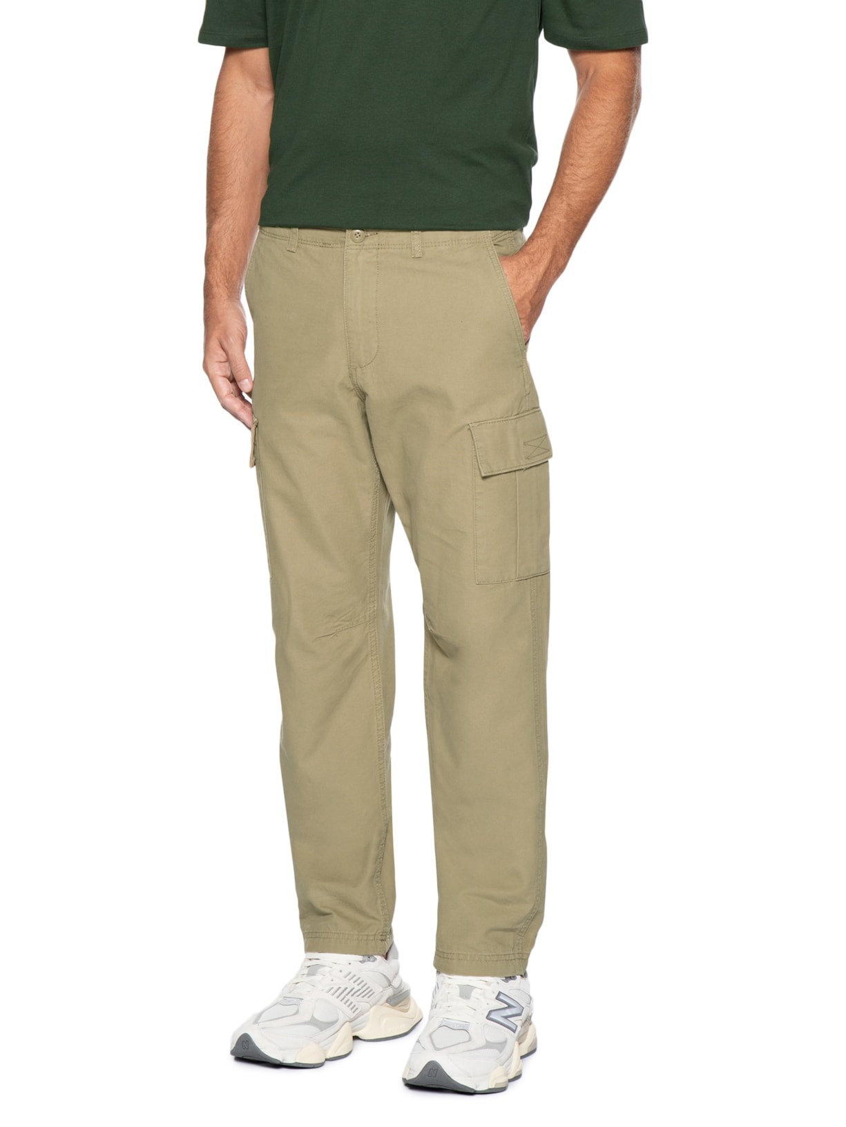 Calça Masculina Barkley Cargo Bege Jack & Jones