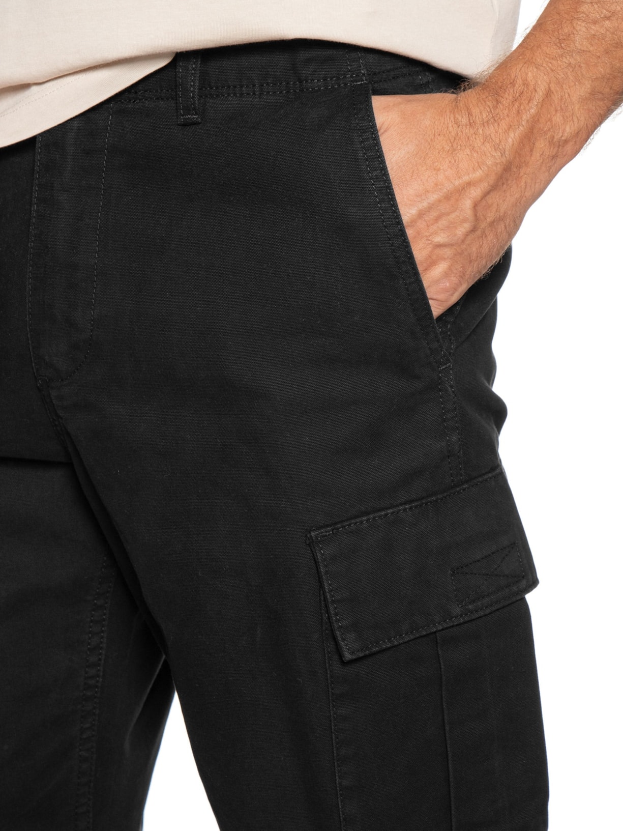 Calça Masculina Barkley Cargo Preto Jack & Jones