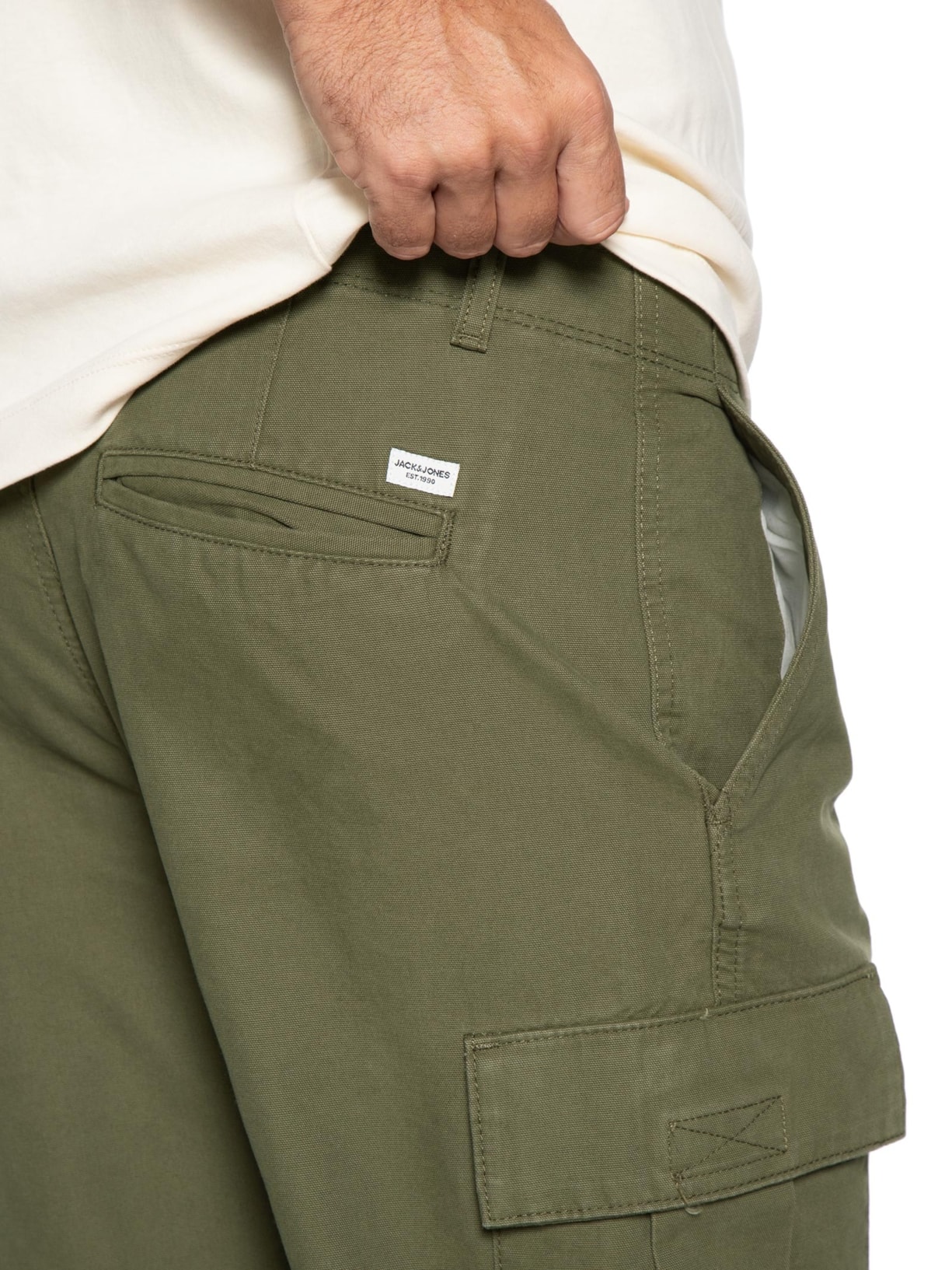 Calça Masculina Barkley Cargo Verde Jack & Jones