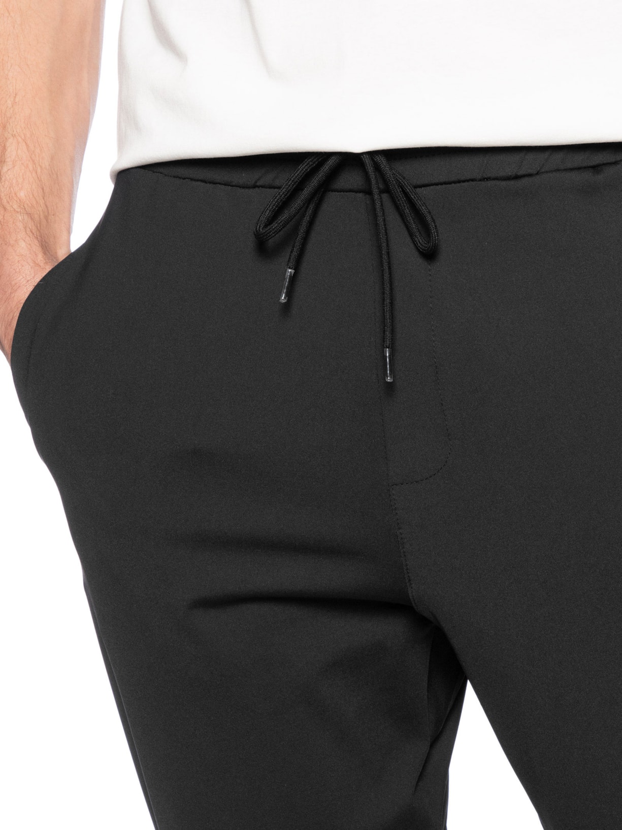 Calça Masculina Básica Slim Preto Basiq Men