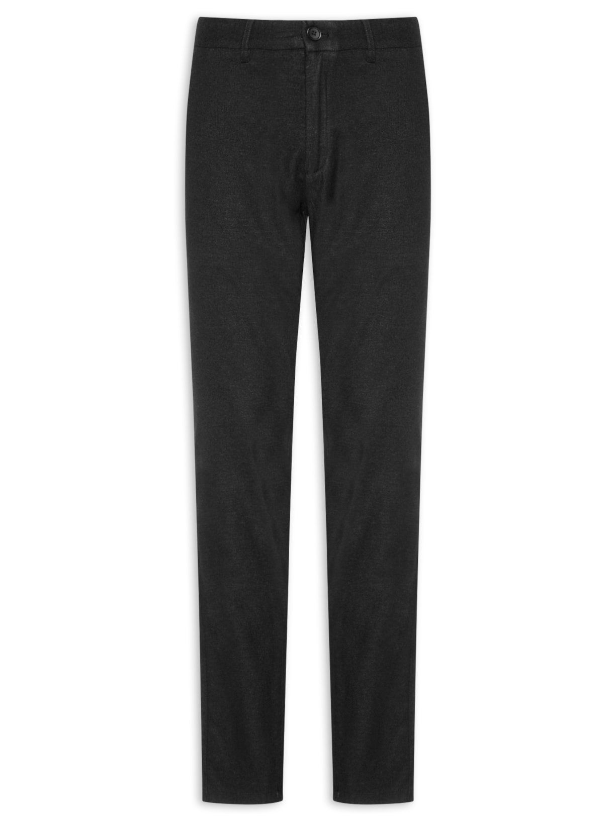 Calça Masculina Blend Linho Casual Reta – Preto – 2 Essential