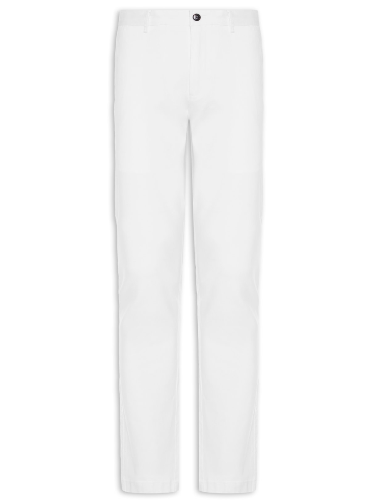 Calça Masculina Blend Linho Reta Branco '2 Essential