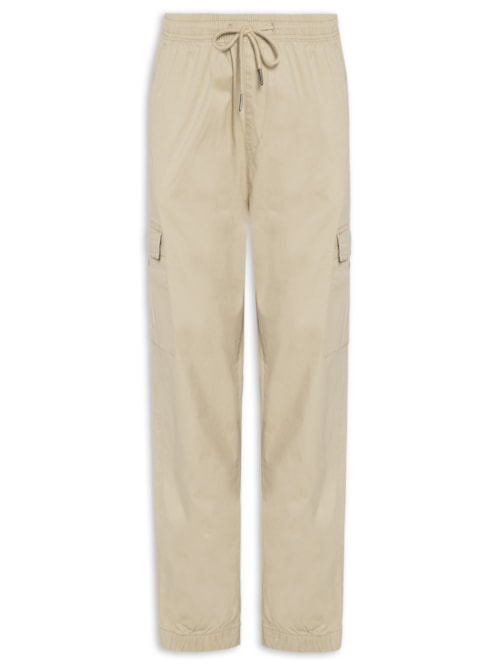 Calça Masculina Bolso Cargo - Bege