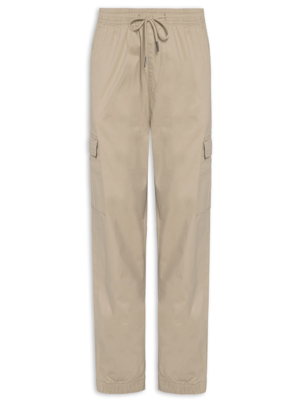Calça Masculina Bolso Cargo Bege  Basiq Men