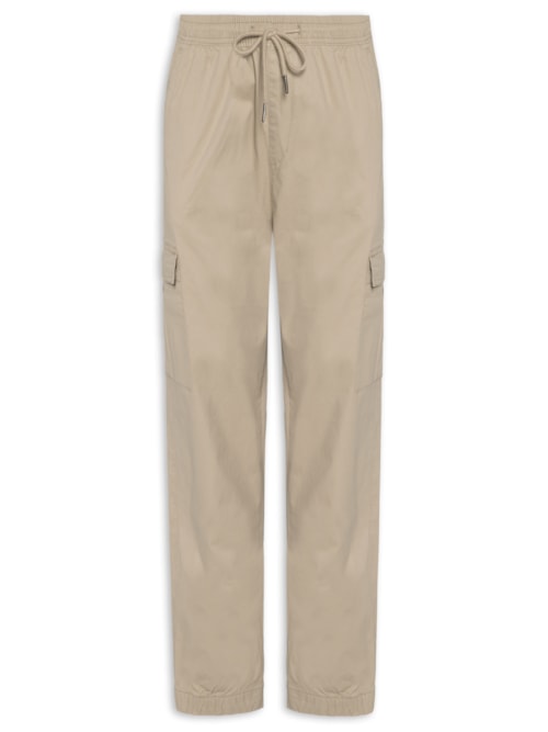 Calça Masculina Bolso Cargo - Bege