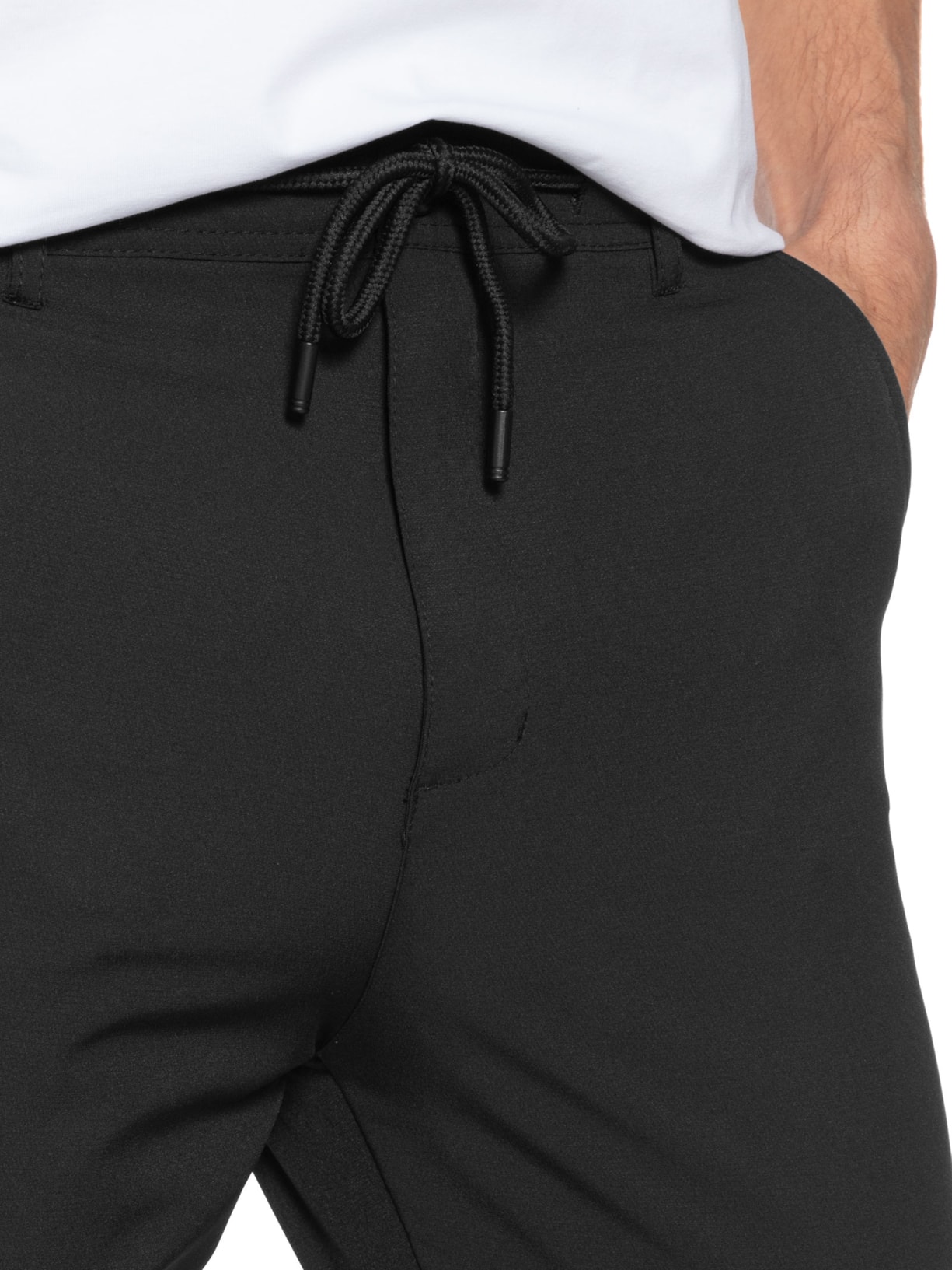 Calça Masculina Bolso Faca Slim Preto Basiq Men